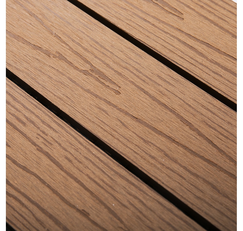 Image 907098_ALTMORE7.jpg, Product 907-098 / Price $74.99, Outsunny 11 Pack 12" x 12" WPC Interlocking Deck Tiles Waterproof from Outsunny on TSC.ca's department