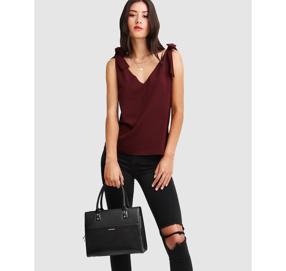 Image 907317_ALTMORE24.jpg, Product 907-317 / Price $44.98 - $71.96, belle & bloom Feel For You V-Neck Top from belle & bloom on TSC.ca's Fashion department