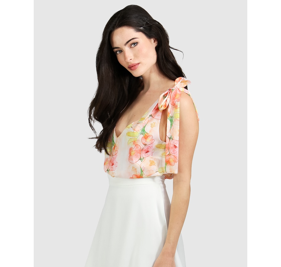 Image 907317_ALTMORE32.jpg, Product 907-317 / Price $44.98 - $71.96, belle & bloom Feel For You V-Neck Top from belle & bloom on TSC.ca's Fashion department