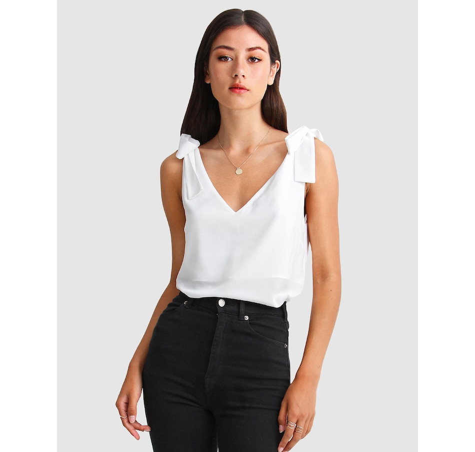 Image 907317_ST05.jpg, Product 907-317 / Price $44.98 - $71.96, belle & bloom Feel For You V-Neck Top from belle & bloom on TSC.ca's Fashion department