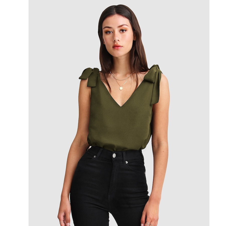 Image 907317_ST06.jpg, Product 907-317 / Price $44.98 - $71.96, belle & bloom Feel For You V-Neck Top from belle & bloom on TSC.ca's Fashion department