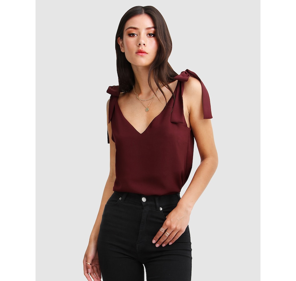 Image 907317_ST08.jpg, Product 907-317 / Price $44.98 - $71.96, belle & bloom Feel For You V-Neck Top from belle & bloom on TSC.ca's Fashion department