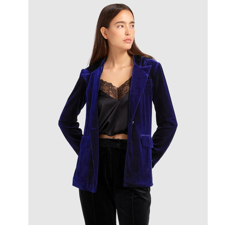 Image 907324_ST02.jpg, Product 907-324 / Price $109.98, belle & bloom Eternity Velvet Blazer from belle & bloom on TSC.ca's Fashion department