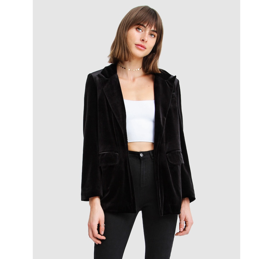 Image 907324_ST03.jpg, Product 907-324 / Price $109.98, belle & bloom Eternity Velvet Blazer from belle & bloom on TSC.ca's Fashion department