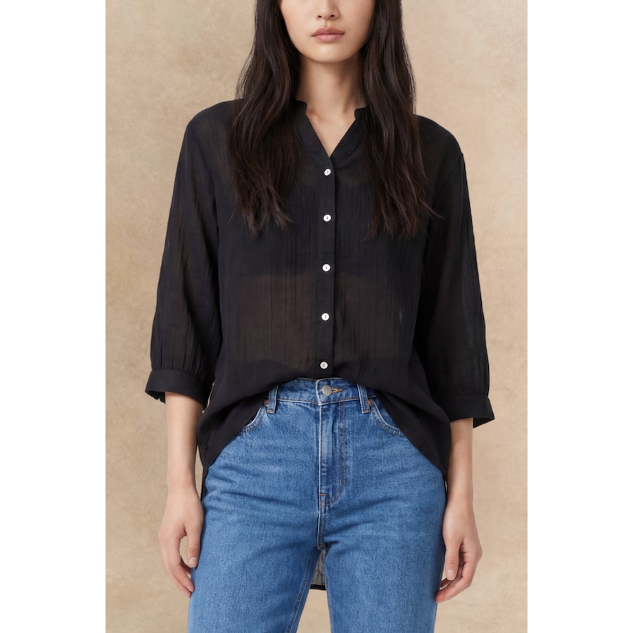 Image 907668_ST04.png, Product 907-668 / Price $59.95, Roxanne Oversized Shirt Semi-Sheer Cotton Blend from ANNICK on TSC.ca's Fashion department