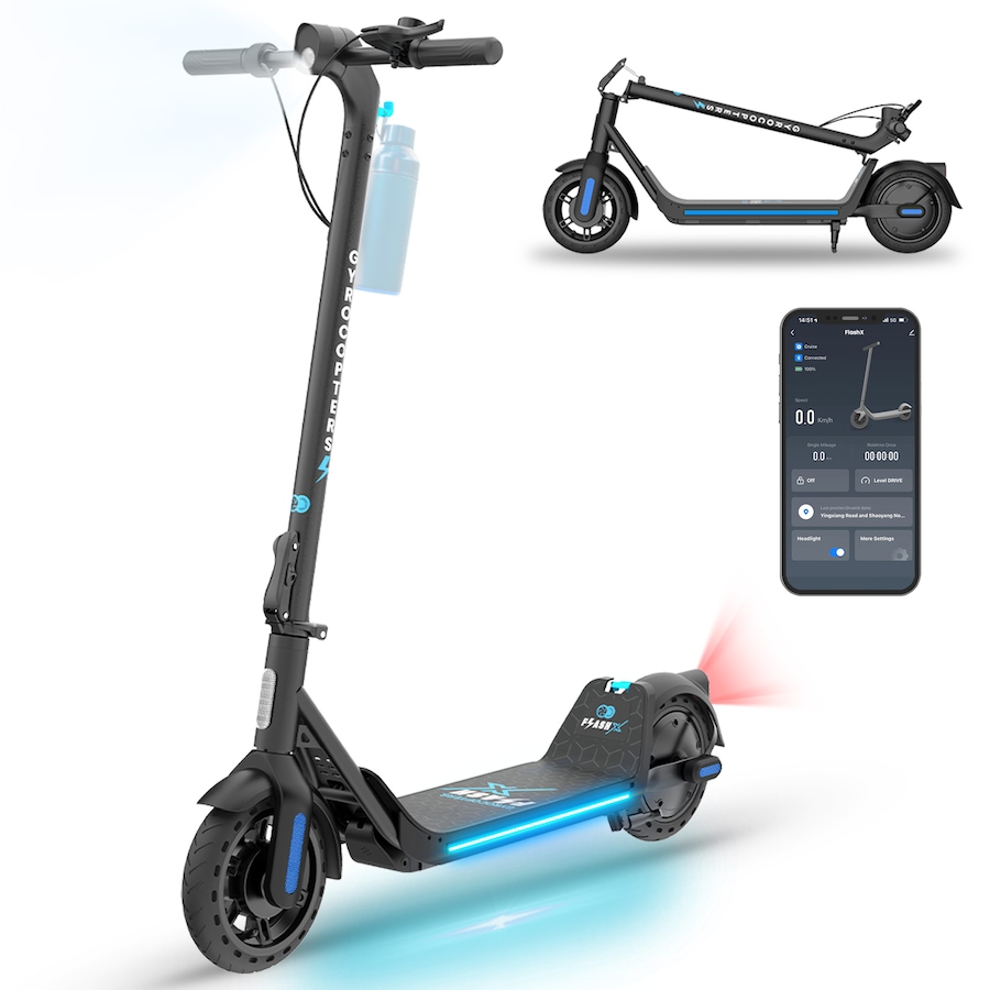Image 907671.jpg, Product 907-671 / Price $449.99, Gyrocopters FlashX Electric Scooter | Powerful Rear Wheel Drive with 32 km/h Speed | 32 km Range from Gyrocopters on TSC.ca's Health & Fitness department