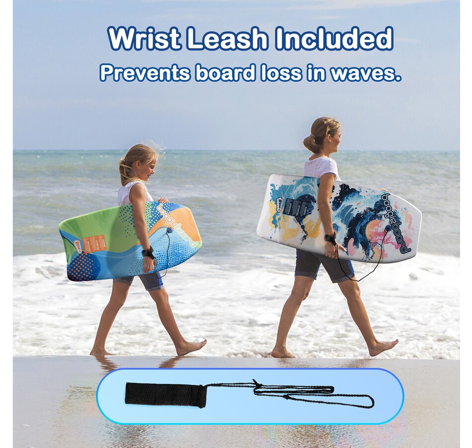 Image 907678_ALTMORE4.jpg, Product 907-678 / Price $95.99, Wham-O 2 Pack Boogie Board with Wrist Leash for Kids 8+ – Curve/Wave from Wham-O on TSC.ca's Health & Fitness department