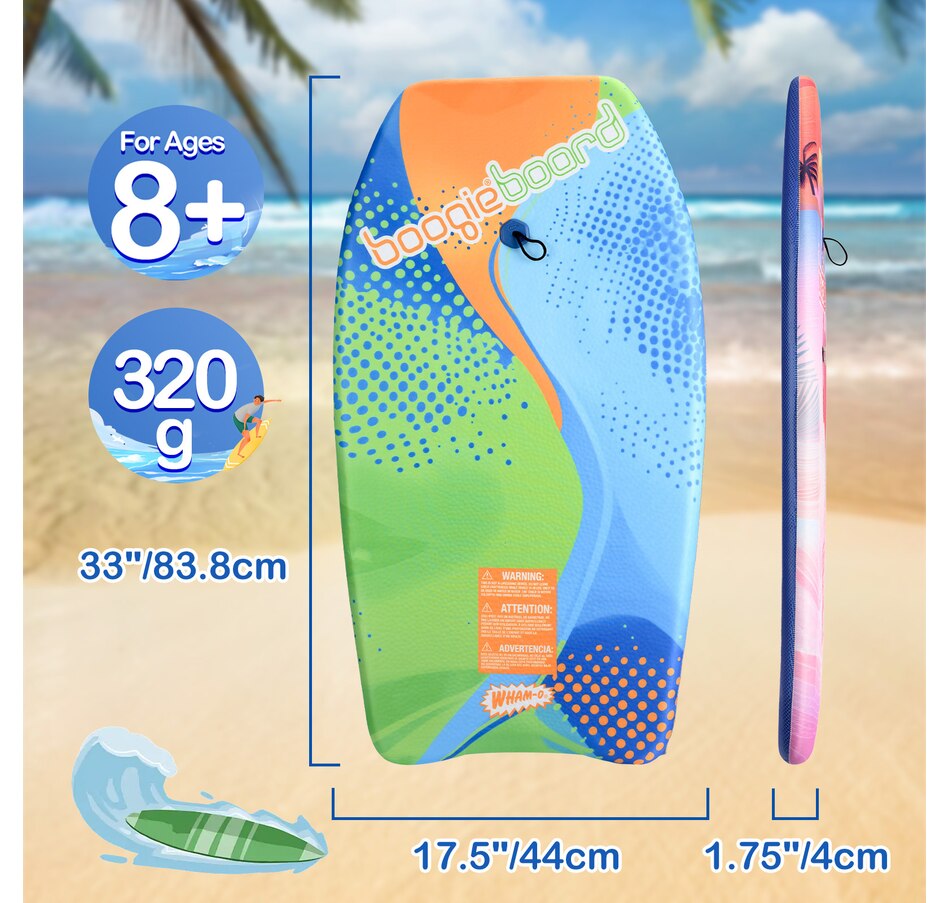 Image 907681_ALTMORE11.jpg, Product 907-681 / Price $89.99, Wham-O 2 Pack 33 Inch Boogie Board with Wrist Leash for Kids 8+ – Flamingo from Wham-O on TSC.ca's Health & Fitness department