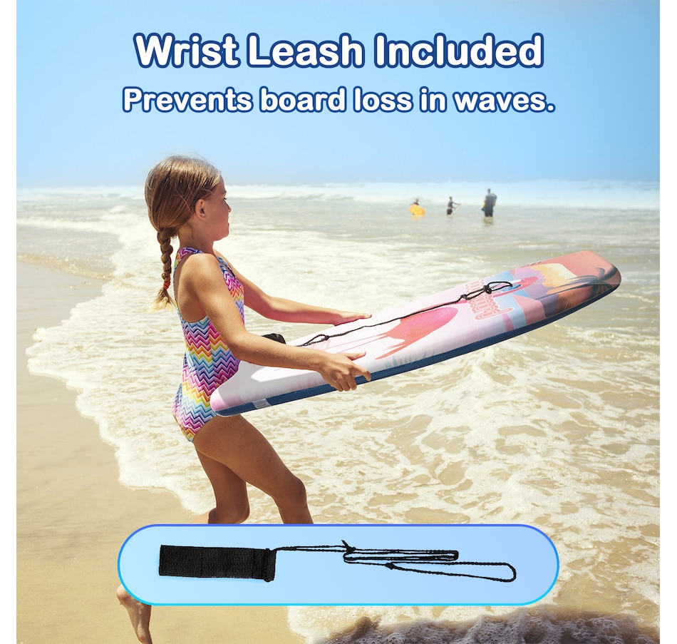 Image 907681_ALTMORE2.jpg, Product 907-681 / Price $89.99, Wham-O 2 Pack 33 Inch Boogie Board with Wrist Leash for Kids 8+ – Flamingo from Wham-O on TSC.ca's Health & Fitness department