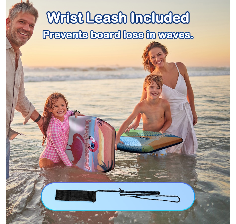 Image 907681_ALTMORE7.jpg, Product 907-681 / Price $89.99, Wham-O 2 Pack 33 Inch Boogie Board with Wrist Leash for Kids 8+ – Flamingo from Wham-O on TSC.ca's Health & Fitness department