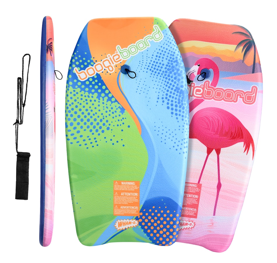 Image 907681_ST02.jpg, Product 907-681 / Price $89.99, Wham-O 2 Pack 33 Inch Boogie Board with Wrist Leash for Kids 8+ – Flamingo from Wham-O on TSC.ca's Health & Fitness department