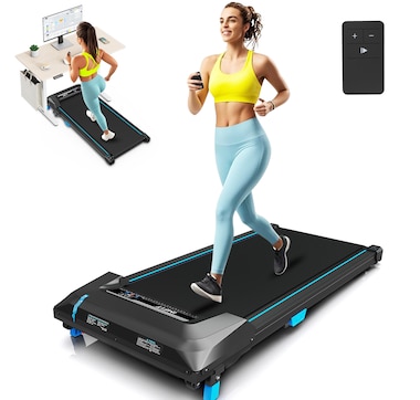 IMFIT Walking Pad Lite Treadmill | Compact & Space-Saving Design | Quiet 2.5HP Motor | Manual Incline Boost | Real-Time Fitness Tracking | User-Friendly Remote | Supports Up to 265 lbs | Perfect for Home & Office Use