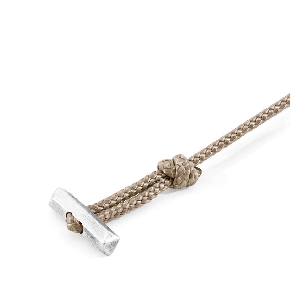 Image 907887_ALTMORE2.jpg, Product 907-887 / Price $413.06, Sand Brown Oxford Silver and Rope Bracelet from Avera Group on TSC.ca's Jewellery department