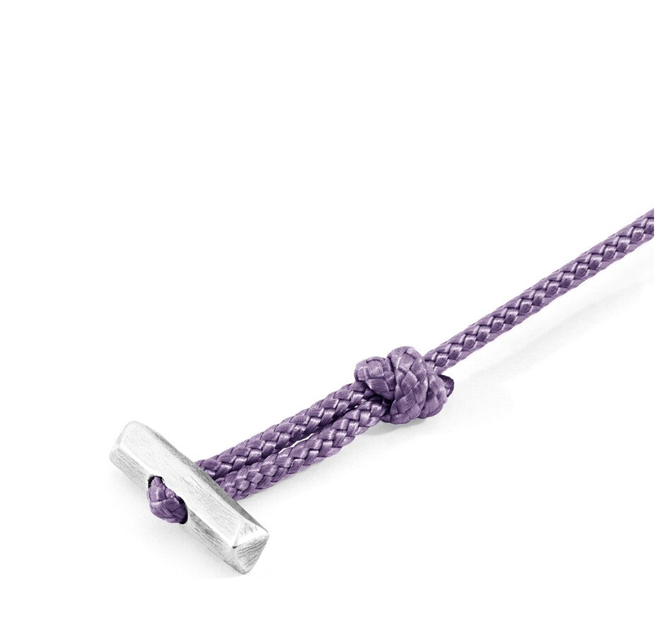 Image 907914_ALTMORE1.jpg, Product 907-914 / Price $413.06, Lilac Purple Oxford Silver and Rope Bracelet from Avera Group on TSC.ca's Jewellery department