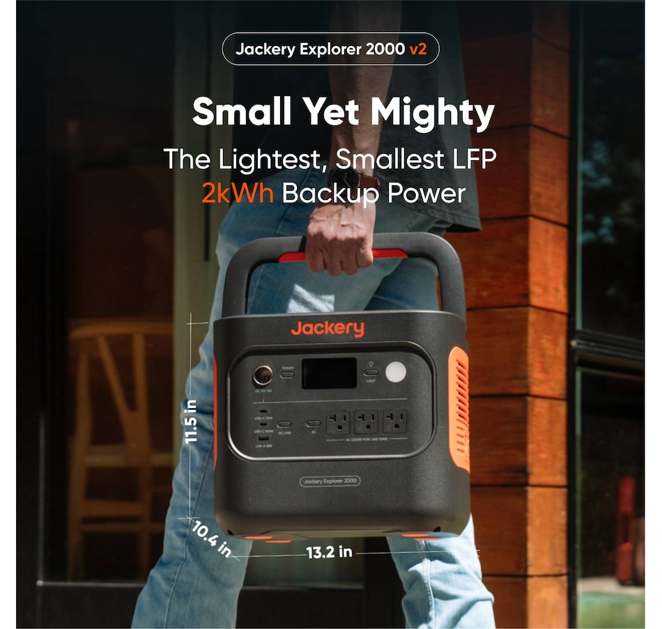 Image 907991_ALTMORE1.jpg, Product 907-991 / Price $2,499.00, Jackery Explorer 2000 v2 Portable Power Station 2042Wh capacity and 2200W output from Jackery on TSC.ca's Electronics department