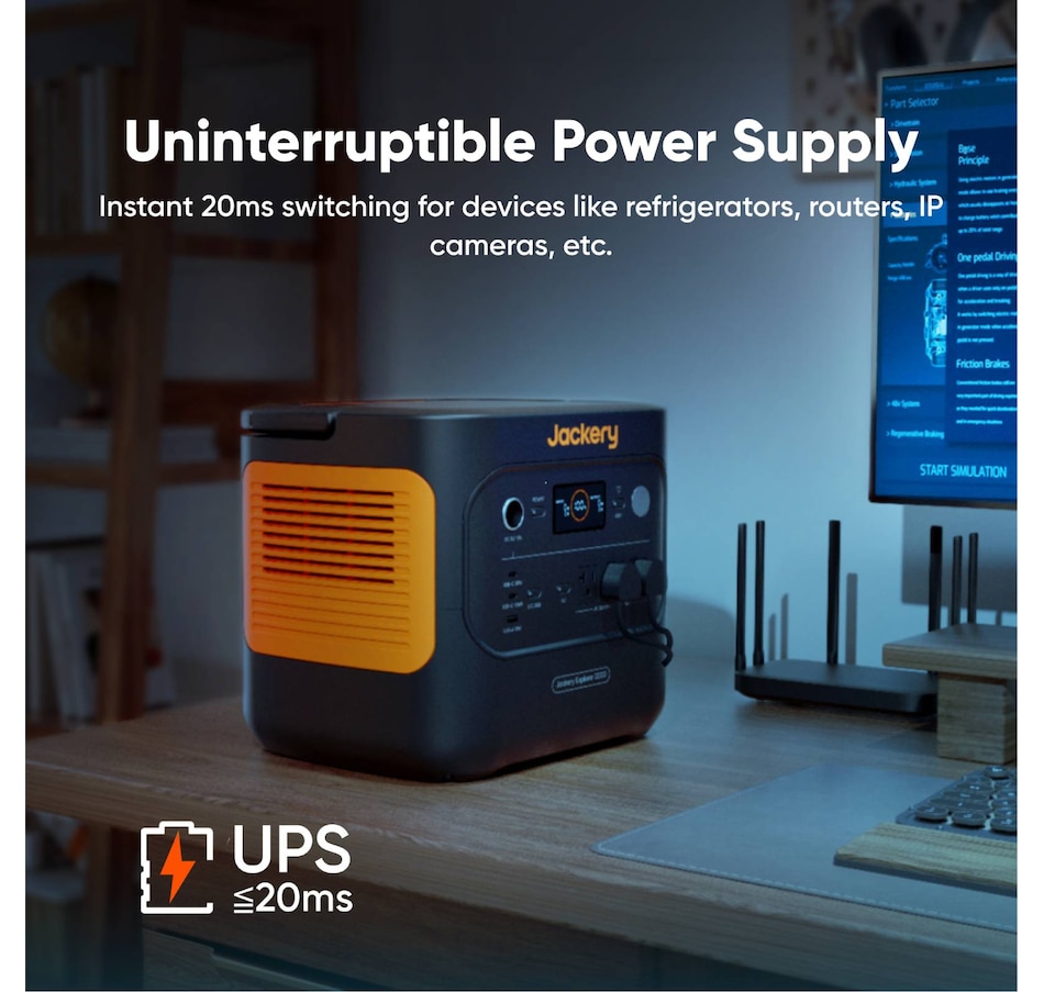 Image 907991_ALTMORE4.jpg, Product 907-991 / Price $2,499.00, Jackery Explorer 2000 v2 Portable Power Station 2042Wh capacity and 2200W output from Jackery on TSC.ca's Electronics department