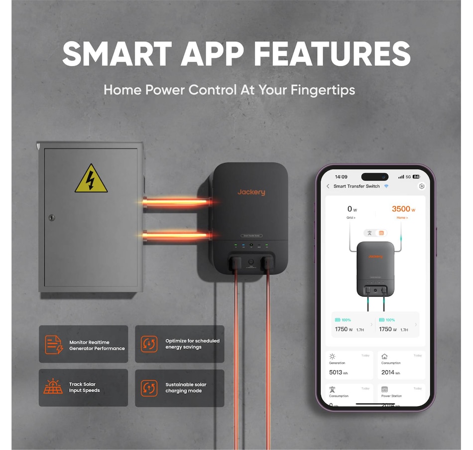 Image 907993_ALTMORE3.jpg, Product 907-993 / Price $4,999.00, Jackery Explorer 5000 Plus, 5kWh capacity&7.2kw output for reliable home backup power from Jackery on TSC.ca's Electronics department