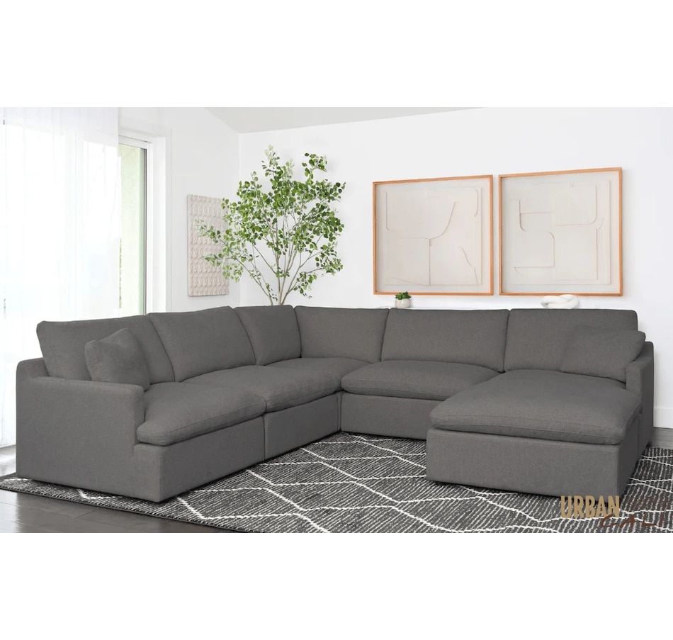 Image 908023_ST02.jpg, Product 908-023 / Price $3,999.99, Urban Cali Long Beach Modular Corner Sectional Sofa with Ottoman from Urban Cali on TSC.ca's Home & Garden department