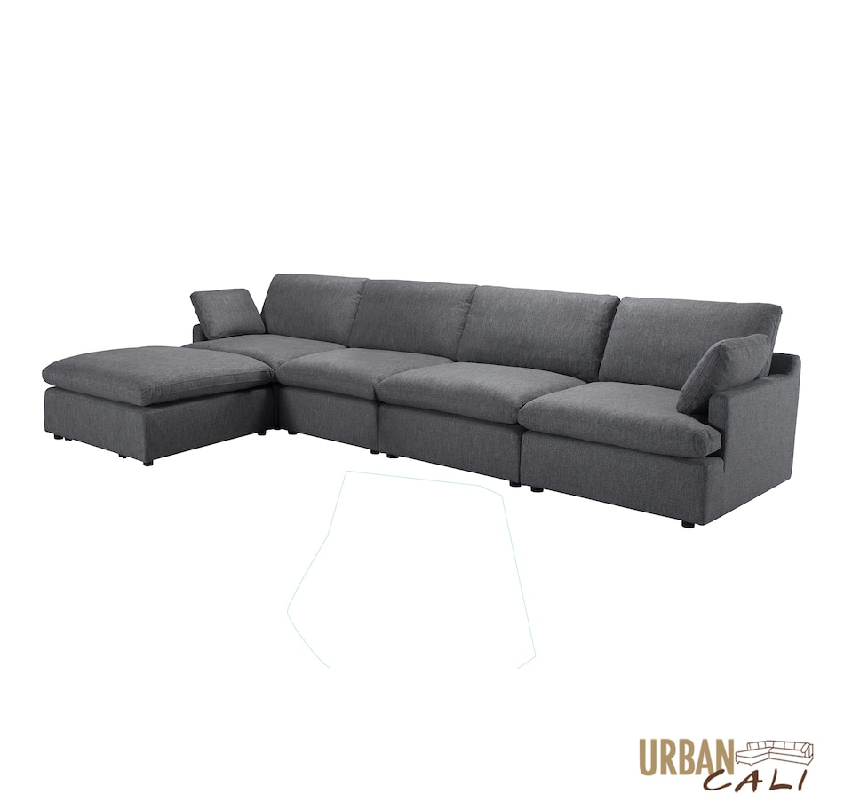 Image 908026_ALTMORE2.jpg, Product 908-026 / Price $3,359.99, Urban Cali Long Beach Large Modular Sectional Sofa with Ottoman from Urban Cali on TSC.ca's Home & Garden department