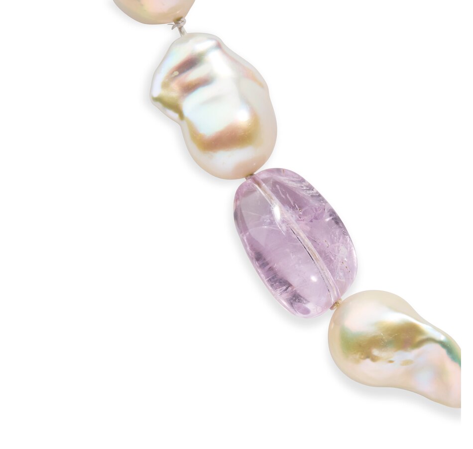 Image 908963_ALTMORE1.jpg, Product 908-963 / Price $13,568.00, 14K Yellow Citrine, Amethyst, and Baroque Pearl Strand Necklace - 18" Inches from Haus of Brilliance on TSC.ca's Jewellery department