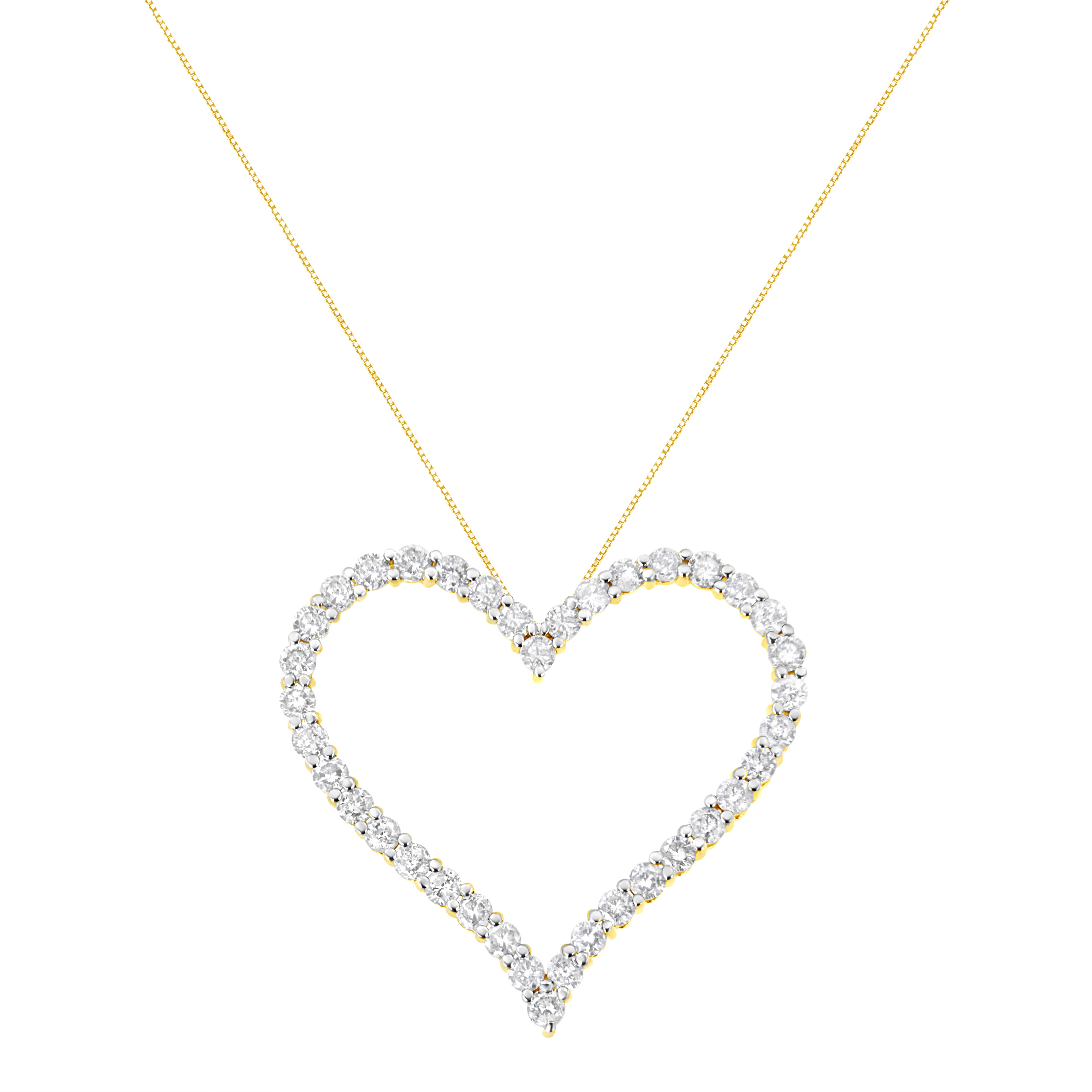 10k Yellow Gold Plated .925 Sterling Silver 3.0 cttw Round-Cut