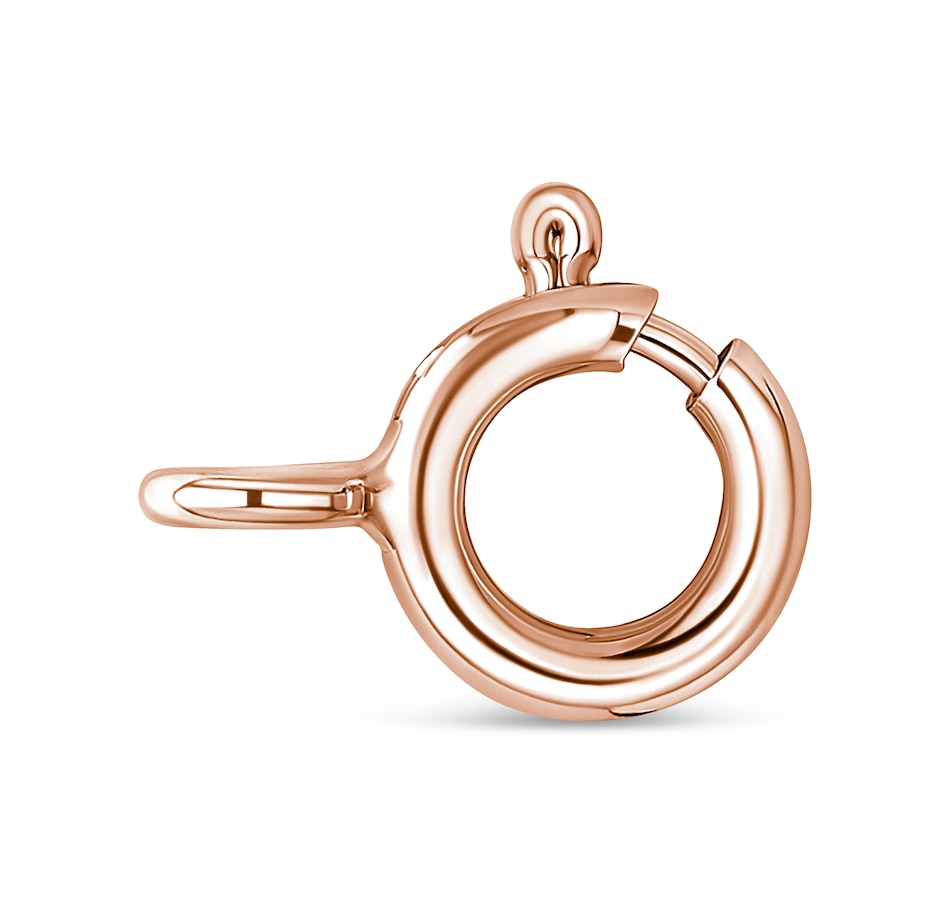 Image 909075_ALTMORE2.jpg, Product 909-075 / Price $784.00, 10K Rose and White Gold Plated .925 Sterling Silver 1/4 Cttw Miracle-Set Champagne Diamond Triple Circle 18" Necklace (I2-I3 Clarity) from Haus of Brilliance on TSC.ca's Jewellery department