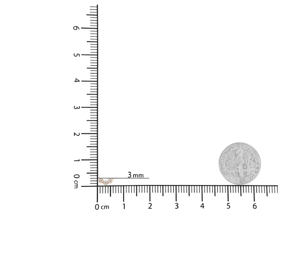 Image 909075_ALTMORE4.jpg, Product 909-075 / Price $784.00, 10K Rose and White Gold Plated .925 Sterling Silver 1/4 Cttw Miracle-Set Champagne Diamond Triple Circle 18" Necklace (I2-I3 Clarity) from Haus of Brilliance on TSC.ca's Jewellery department