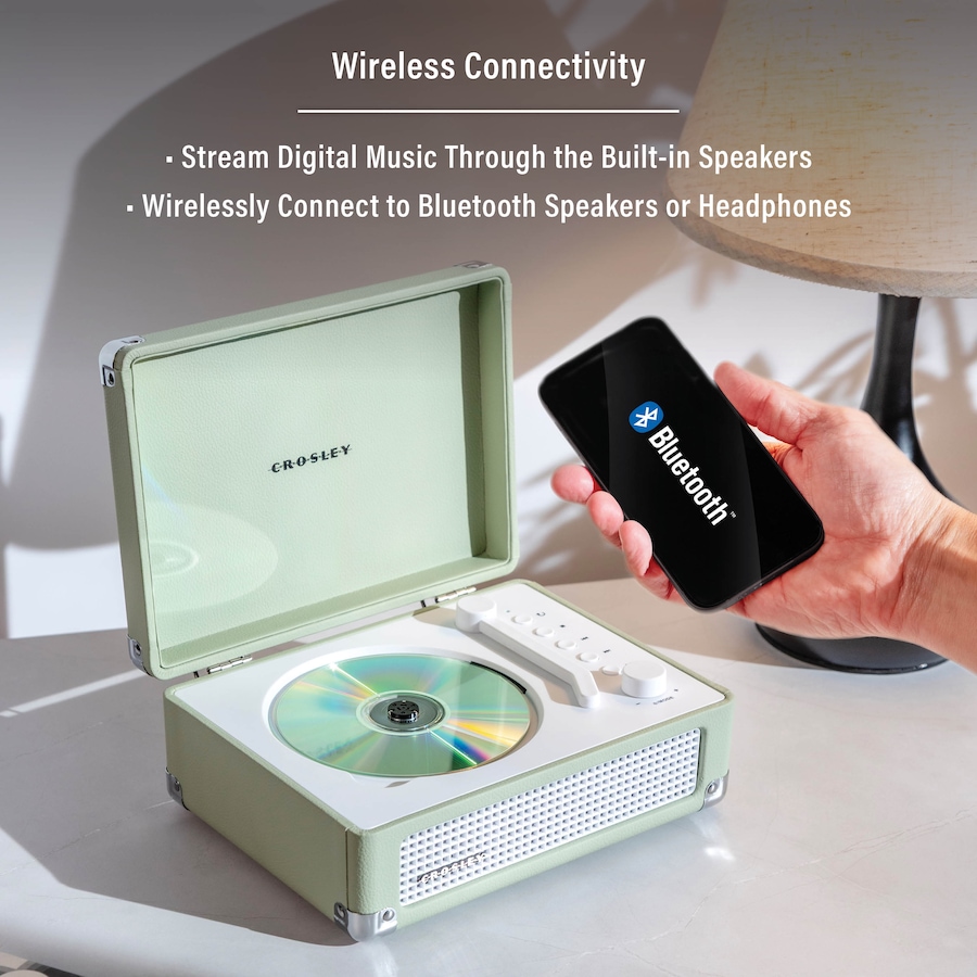 Image 912837_ALTMORE1.jpg, Product 912-837 / Price $149.99, Crosley CR3505A Cruiser Retro Portable CD Player with Stereo Bluetooth Speakers and FM Radio from Crosley on TSC.ca's Electronics department