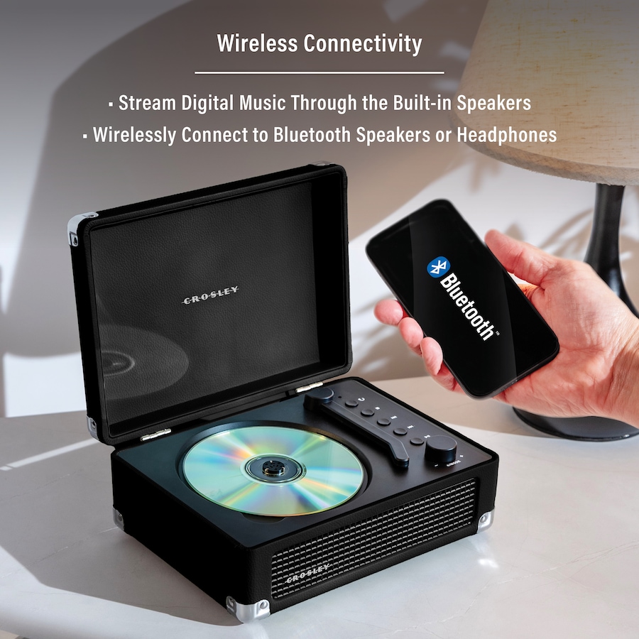 Image 912837_ALTMORE16.jpg, Product 912-837 / Price $149.99, Crosley CR3505A Cruiser Retro Portable CD Player with Stereo Bluetooth Speakers and FM Radio from Crosley on TSC.ca's Electronics department