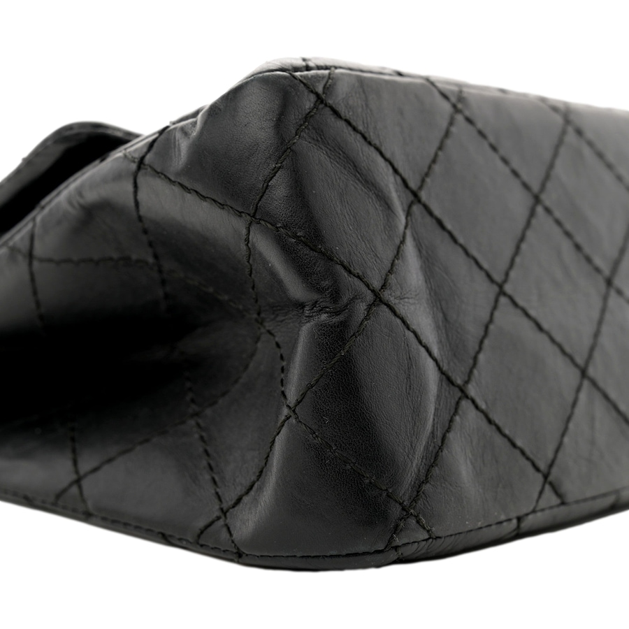 Image 913051_ALTMORE15.jpg, Product 913-051 / Price $7,791.00, Chanel 2.55 Reissue 225 Black Aged Calfskin Double Flap Bag Silver Chain (Pre-owned) from Chanel on TSC.ca's Fashion department