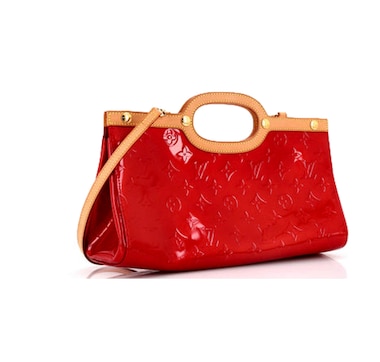 Louis Vuitton Red Roxbury Drive Handbag Monogram Vernis (Pre-owned)