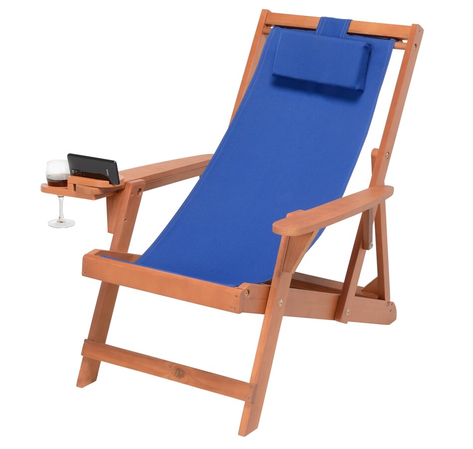 Image 913411_ALTMORE1.jpg, Product 913-411 / Price $469.00, Romantic Collection Canvas Sling Chairs with Cup and Wine Holder and end table from Jiallo on TSC.ca's Home & Garden department