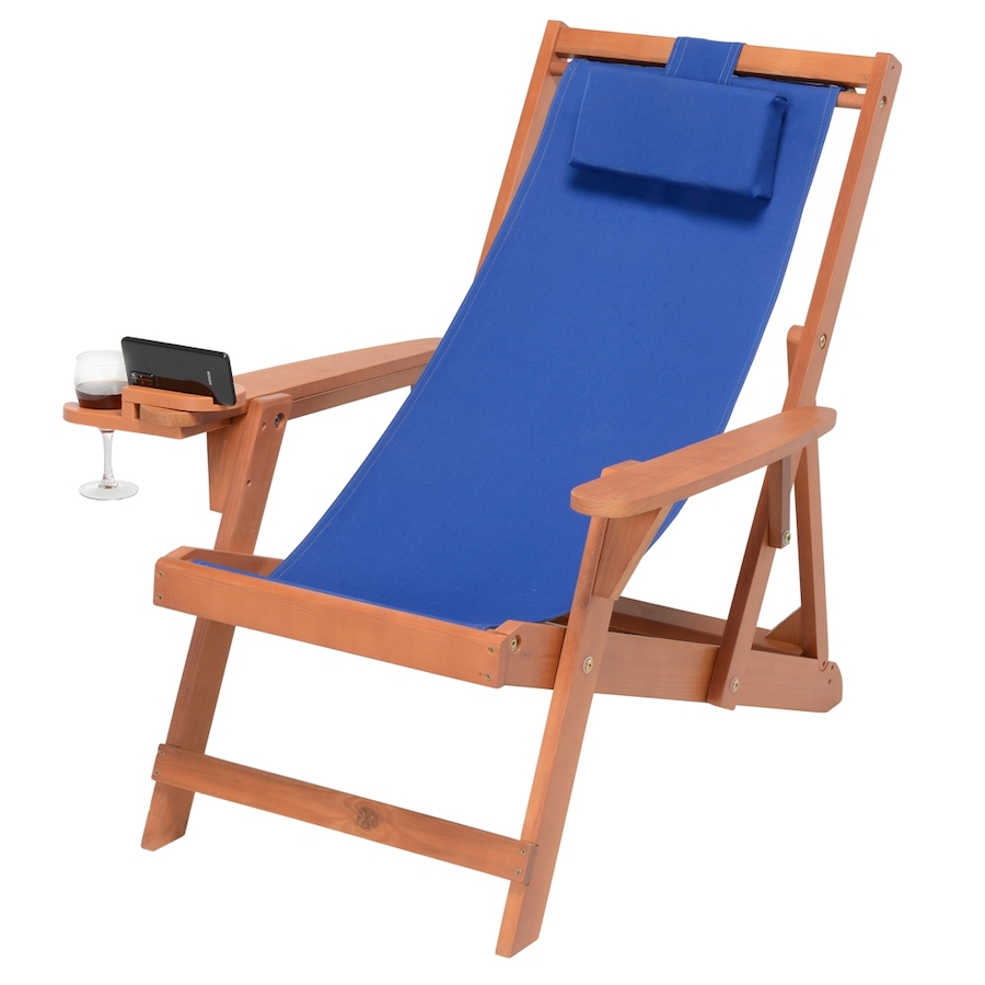Image 913418_ALTMORE1.jpg, Product 913-418 / Price $269.00, Romantic Collection Canvas Sling Chair with Cup and Wine Holder and end table from Jiallo on TSC.ca's Home & Garden department