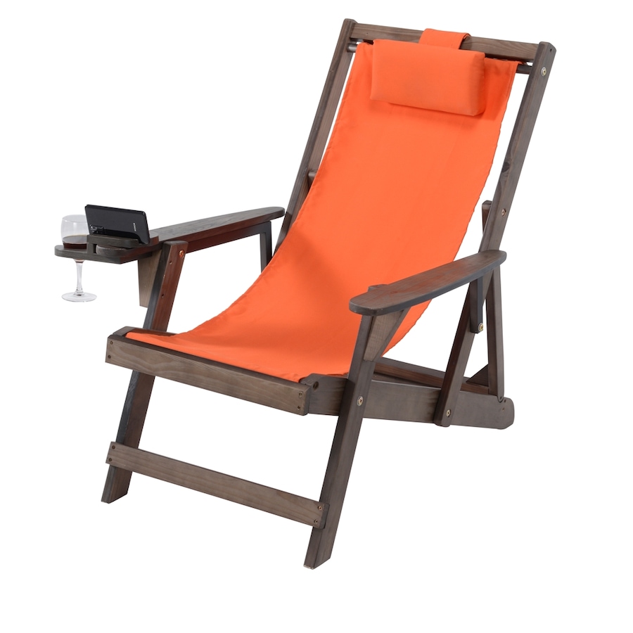 Image 913443_ALTMORE1.jpg, Product 913-443 / Price $269.00, Romantic Collection Canvas Sling Chair with Cup and Wine Holder and end table from Jiallo on TSC.ca's Home & Garden department