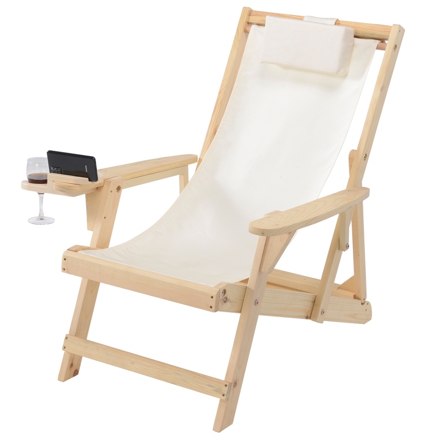 Image 913448_ALTMORE1.jpg, Product 913-448 / Price $469.00, Romantic Collection Canvas Sling Chairs with Cup and Wine Holder and end table from Jiallo on TSC.ca's Home & Garden department