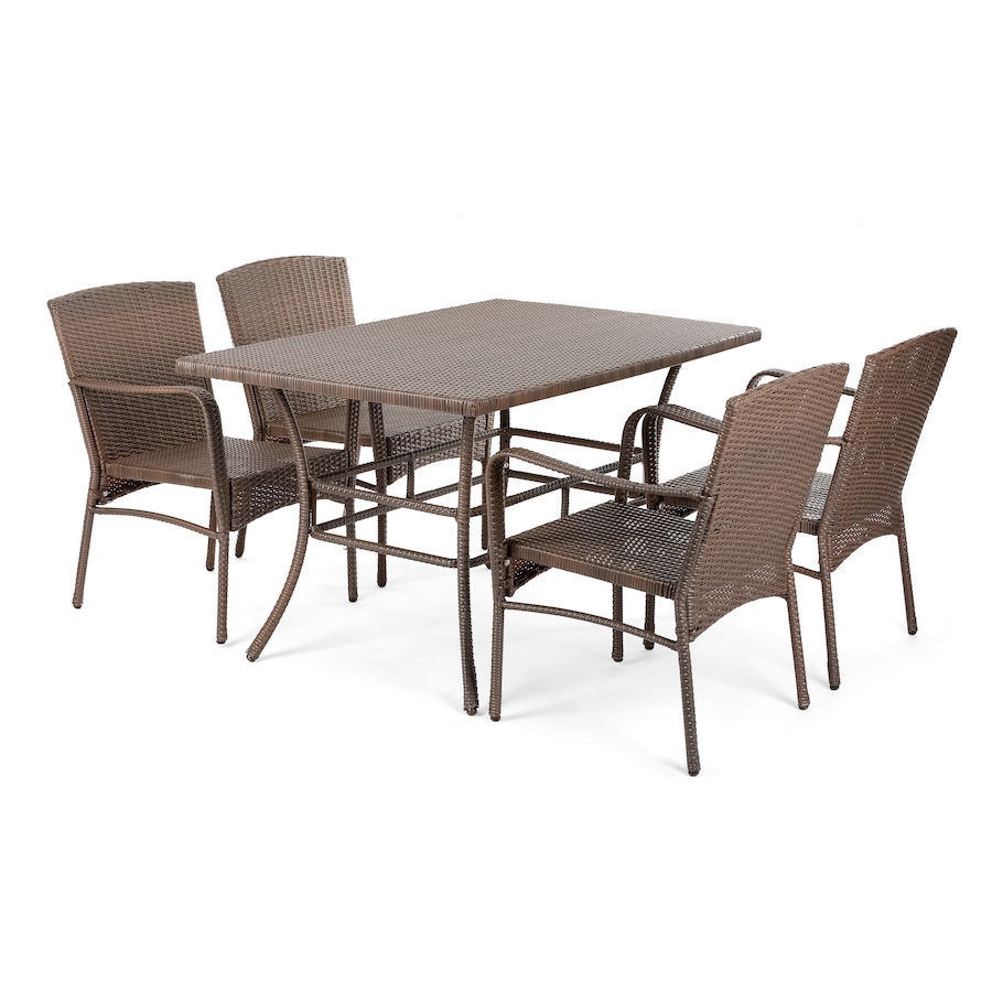 Image 913532.jpg, Product 913-532 / Price $1,348.00, Leisure Collection Outdoor Garden Patio Furniture 5PC Dining Set from Jiallo on TSC.ca's Home & Garden department