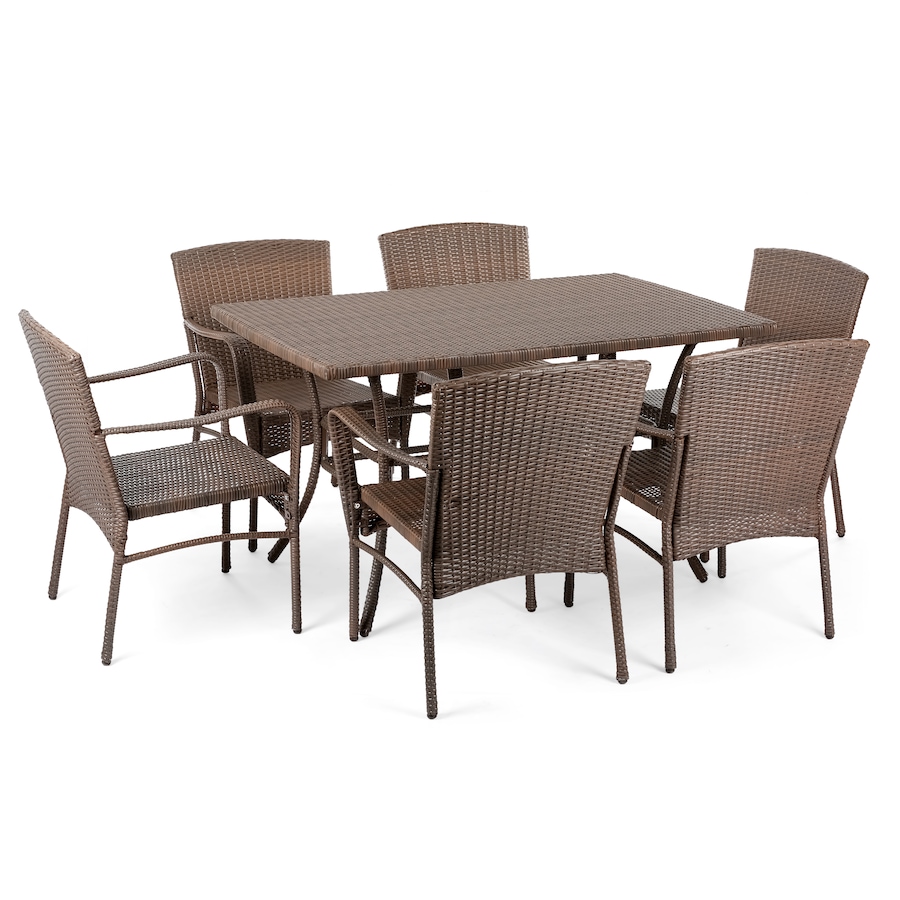 Image 913579.jpg, Product 913-579 / Price $1,618.00, Leisure Collection Outdoor Garden Patio Furniture 7PC Dining Set from Jiallo on TSC.ca's Home & Garden department