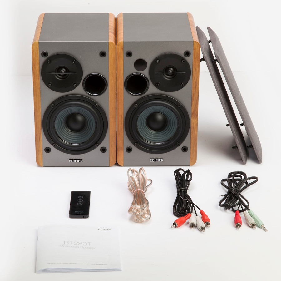 Image 913614_ALTMORE4.jpg, Product 913-614 / Price $169.99, Edifier R1280T Powered Bookshelf Speakers - 2.0 Active Near Field Monitors from Edifier on TSC.ca's Electronics department