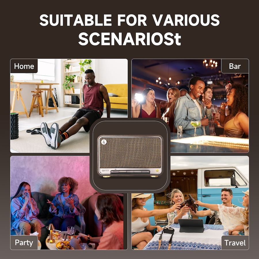 Image 913624_ALTMORE6.jpg, Product 913-624 / Price $299.99, Edifier D32 Tabletop Bluetooth Speakers, Portable Retro Wireless Speaker from Edifier on TSC.ca's Electronics department