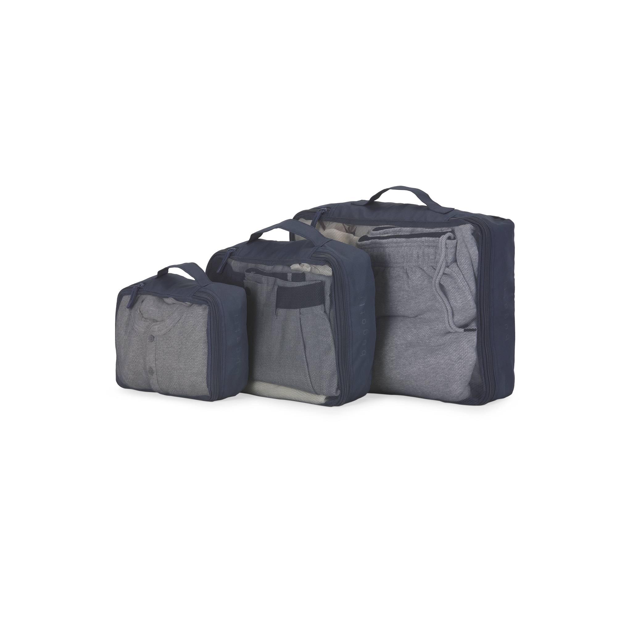 Bugatti Bondstreet 3-Piece Polyester Travel Packing Cubes Set - Thumbnail 3
