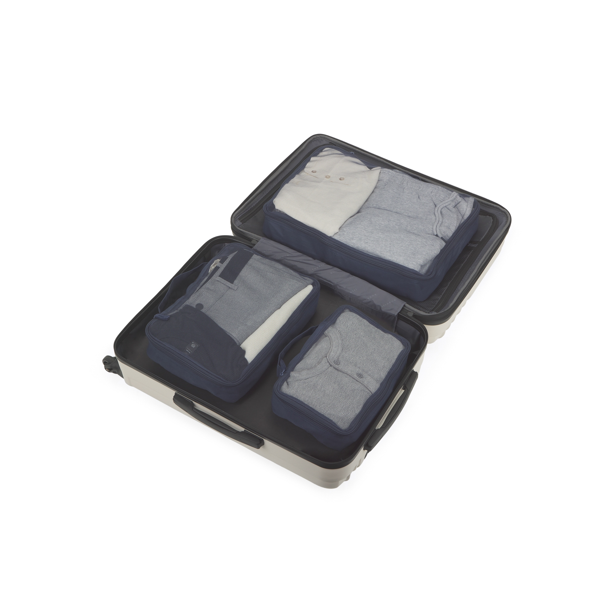 Bugatti Bondstreet 3-Piece Polyester Travel Packing Cubes Set - Thumbnail 4