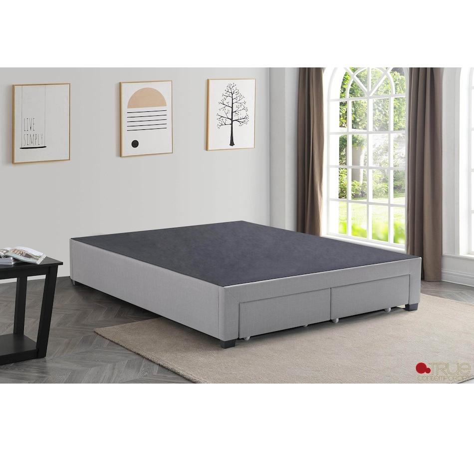 Image 913772_ALTMORE2.jpg, Product 913-772 / Price $599.99 - $839.99, True Contemporary EZ Base Foundation Grey Platform Bed with 2 Storage Drawers from True Contemporary on TSC.ca's Home & Garden department