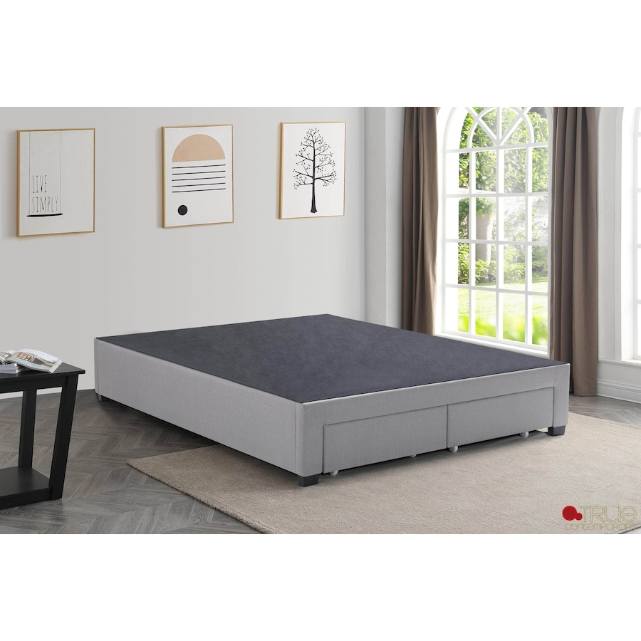 Image 913772_ALTMORE2.jpg, Product 913-772 / Price $699.99 - $839.99, True Contemporary EZ Base Foundation Grey Platform Bed with 2 Storage Drawers from True Contemporary on TSC.ca's Home & Garden department