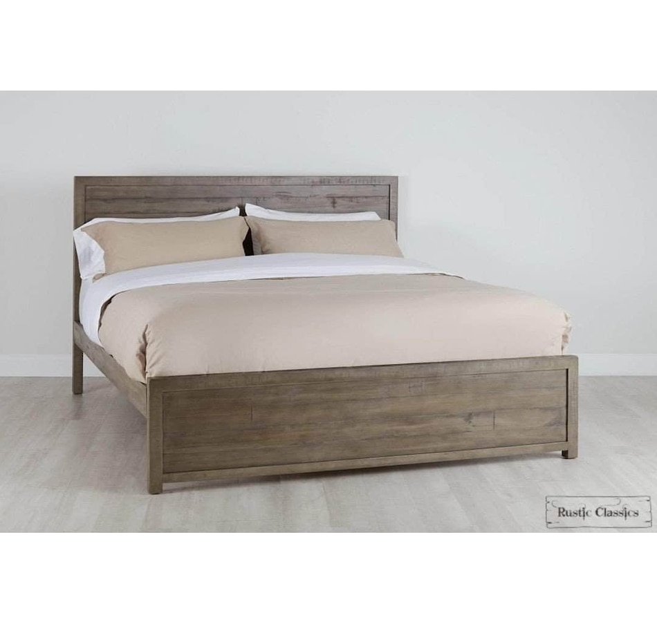 Image 913784.jpg, Product 913-784 / Price $1,199.99, Rustic Classics Whistler Reclaimed Wood Platform Bed in Grey from Rustic Classics on TSC.ca's Home & Garden department