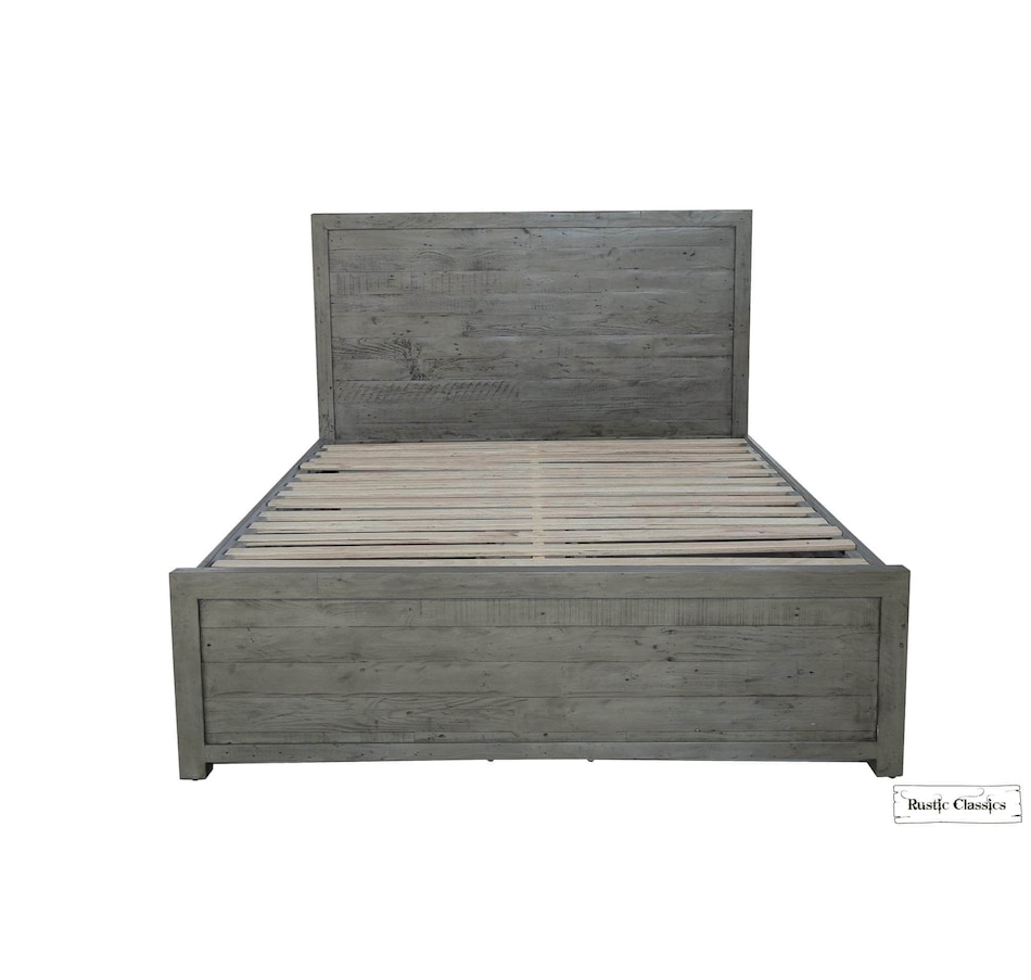 Image 913793_ALTMORE1.jpg, Product 913-793 / Price $1,569.99 - $1,679.99, Rustic Classics Whistler Reclaimed Wood Platform Bed with 4 Storage Drawers in Grey from Rustic Classics on TSC.ca's Home & Garden department