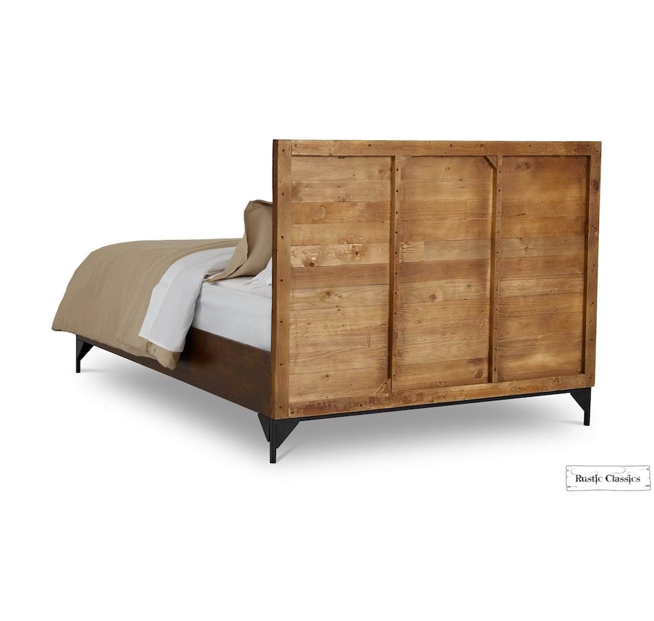 Image 913816_ALTMORE4.jpg, Product 913-816 / Price $1,199.99 - $1,459.99, Rustic Classics Blackcomb Reclaimed Wood and Metal Platform Bed in Coffee Bean from Rustic Classics on TSC.ca's Home & Garden department
