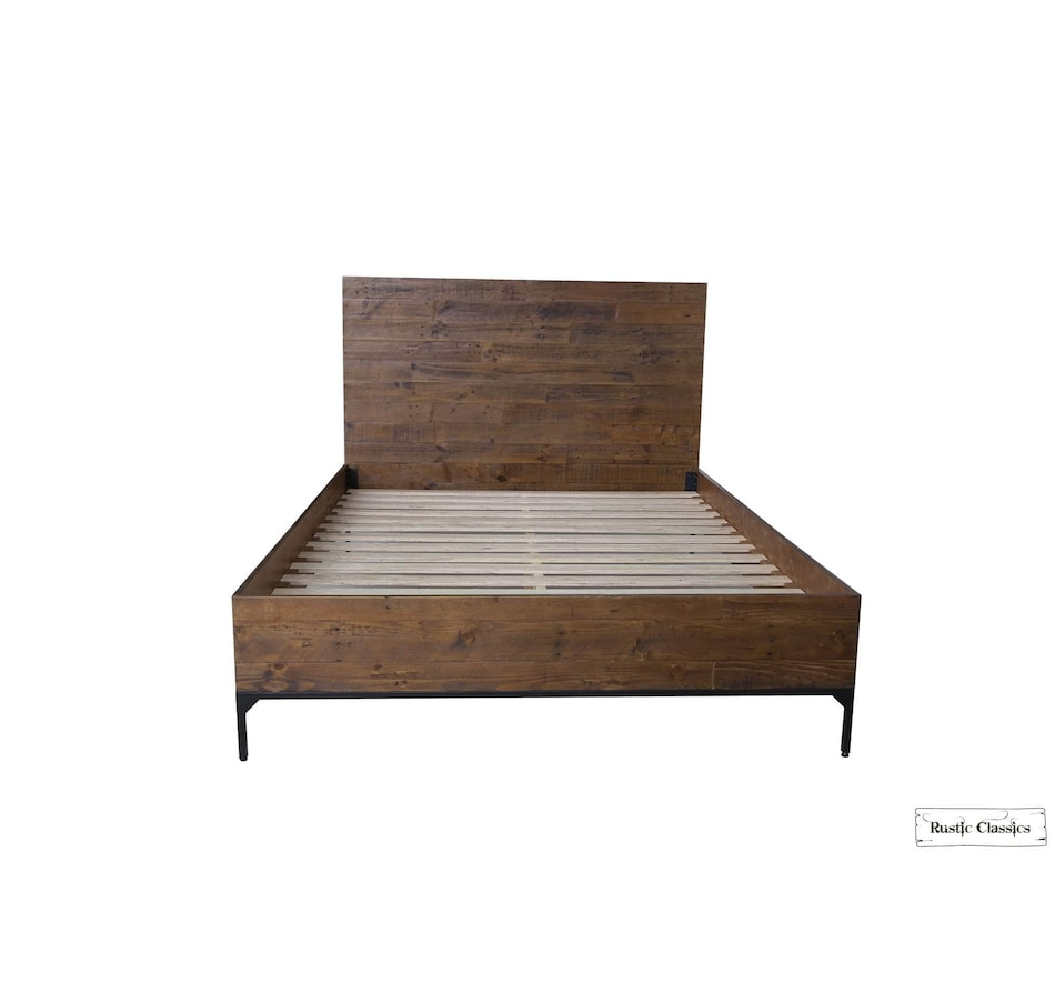 Image 913816_ALTMORE5.jpg, Product 913-816 / Price $1,199.99 - $1,459.99, Rustic Classics Blackcomb Reclaimed Wood and Metal Platform Bed in Coffee Bean from Rustic Classics on TSC.ca's Home & Garden department