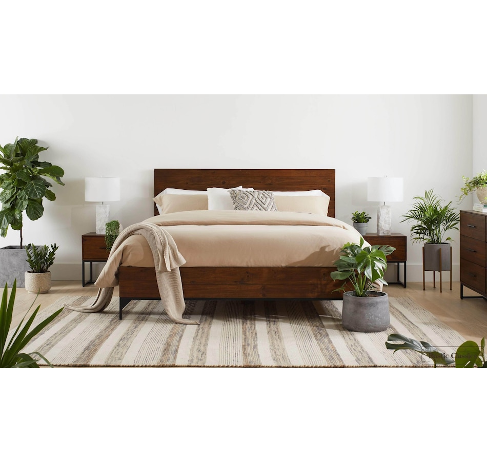 Image 913816_ALTMORE6.jpg, Product 913-816 / Price $1,199.99 - $1,459.99, Rustic Classics Blackcomb Reclaimed Wood and Metal Platform Bed in Coffee Bean from Rustic Classics on TSC.ca's Home & Garden department