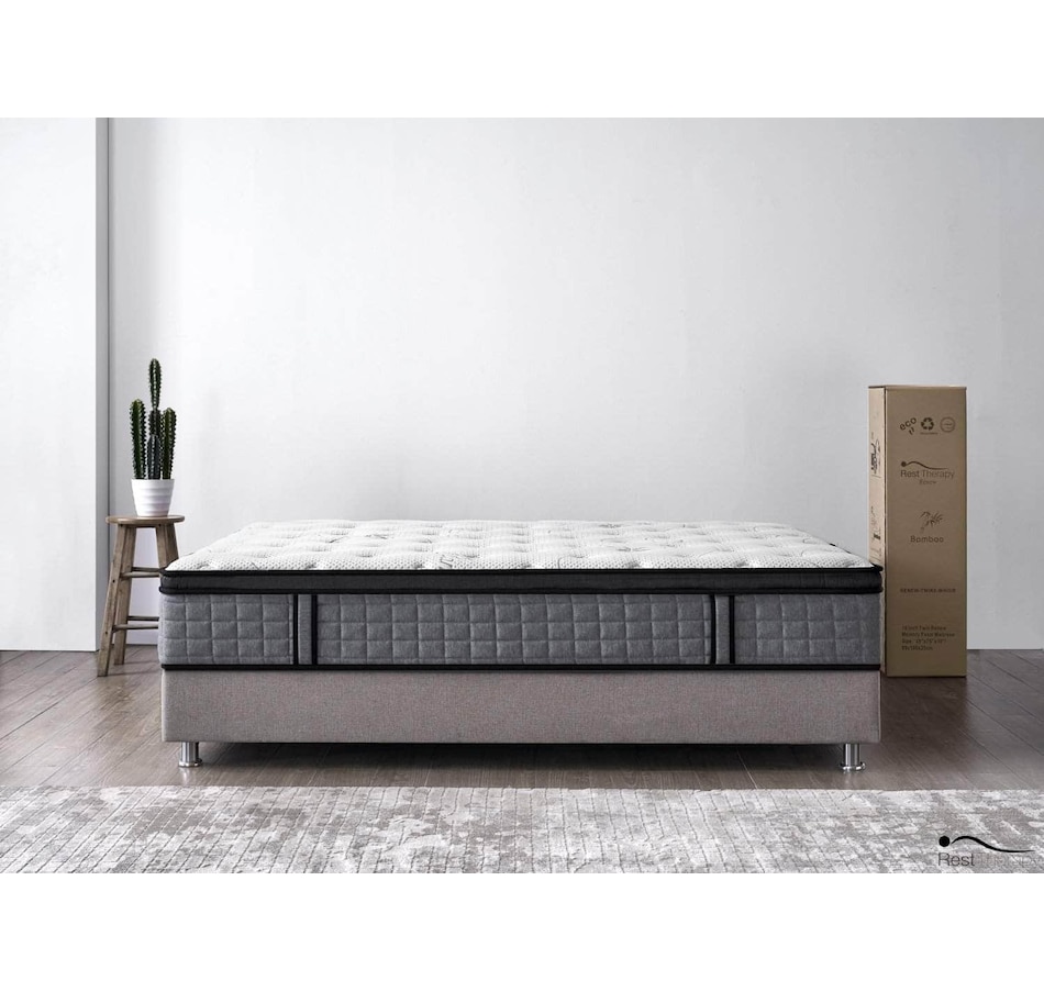 Image 913997_ALTMORE2.jpg, Product 913-997 / Price $859.99 - $1,099.99, Rest Therapy 12 Inch Bliss Bamboo Hybrid Pocket Coil Mattress with Cool Gel Memory Foam from Rest Therapy on TSC.ca's Home & Garden department