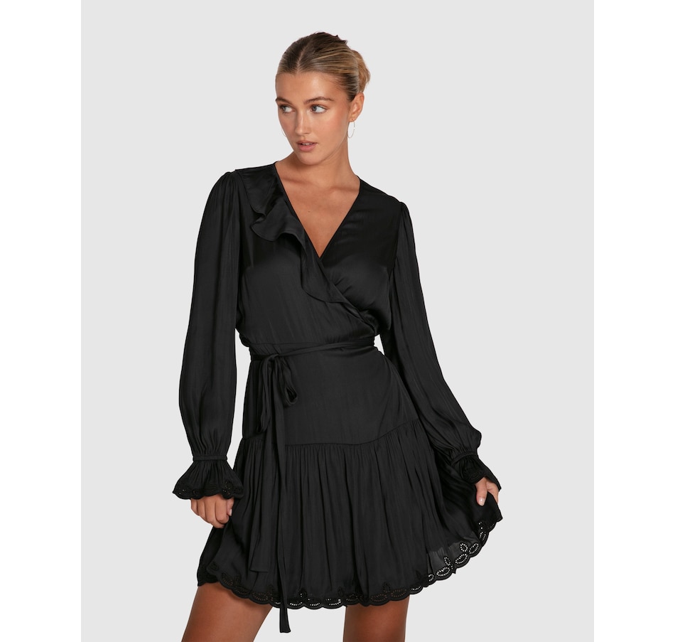 Image 914094_ST02.jpg, Product 914-094 / Price $99.98 - $199.95, belle & bloom Wild Flower Embroidered Wrap Dress from belle & bloom on TSC.ca's Fashion department